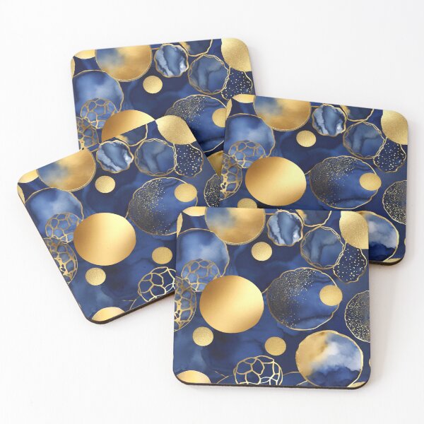 Item preview, Luxurious Blue And Golden Floating Abstract Fantasy Designs  designed and sold by DEC02.