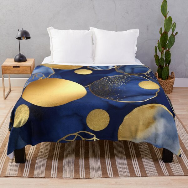 Item preview, Luxurious Blue And Golden Floating Abstract Fantasy Designs designed and sold by DEC02.