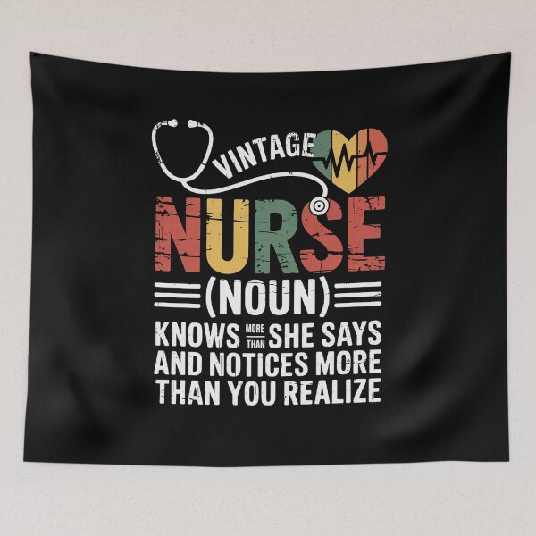 Item preview, NURSE (NOUN) Vintage Definition Quote Design designed and sold by flagylART.