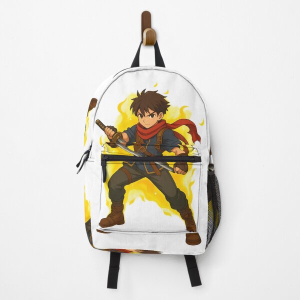 Item preview, Flame Aura Warrior – Anime Fighter Boy designed and sold by lamiarte.