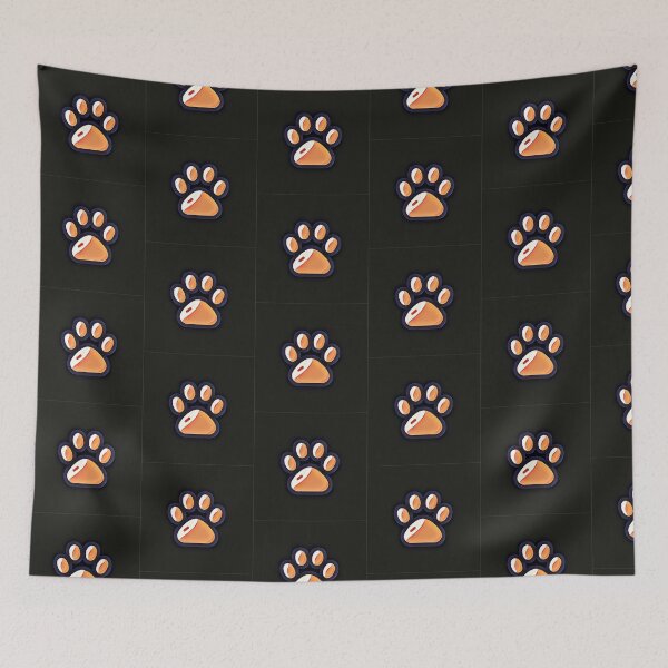 Item preview, Orange Dog Paw Pattern designed and sold by netz28.