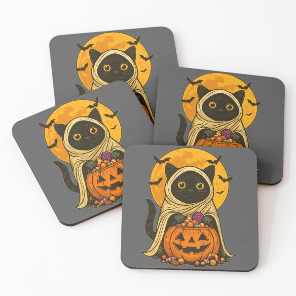 Item preview, Black Cat Halloween – Candy Keeper Under the Moon designed and sold by Har-vee.