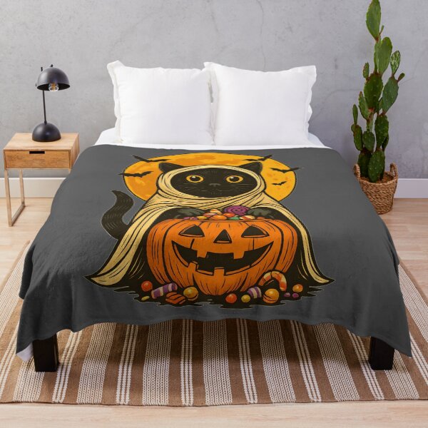 Item preview, Black Cat Halloween – Candy Keeper Under the Moon designed and sold by Har-vee.