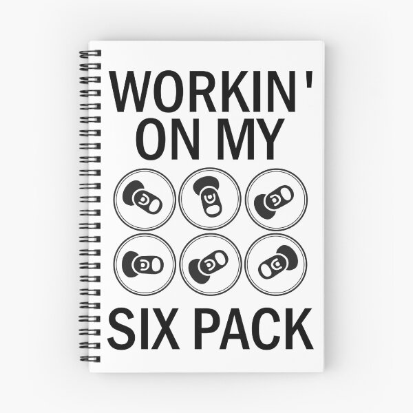 Item preview, Workin' on my Six Pack, Funny Sarcastic, Beer pack designed and sold by MinimalistSunny.