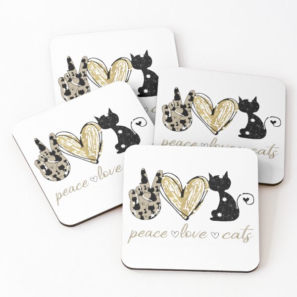 Item preview, Peace Love Cats designed and sold by chonoicantho.