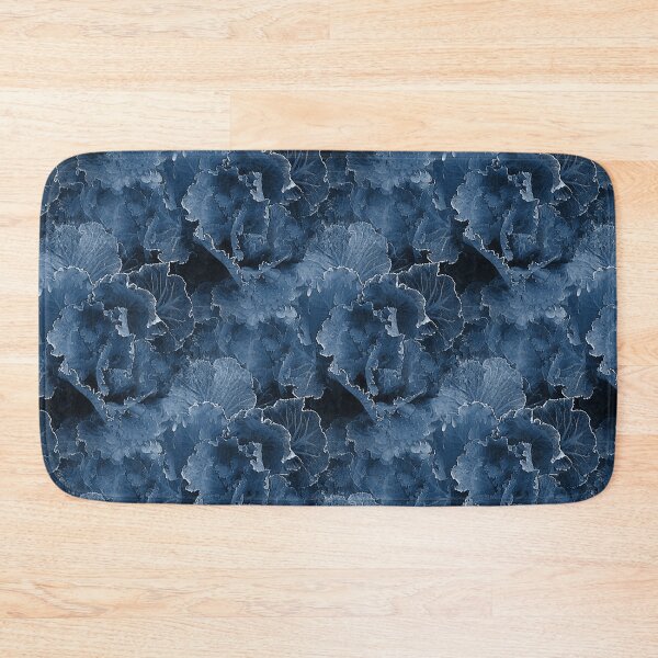 Item preview, Kale Cabbage Floral Pattern in Blue designed and sold by Artistestella.