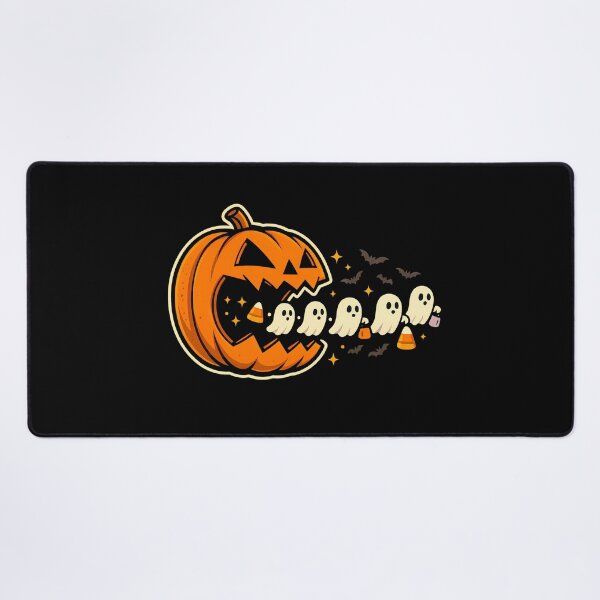 Item preview, Halloween Pumpkin Eating Spooky Ghosts and Candy Corn designed and sold by patternprint1.