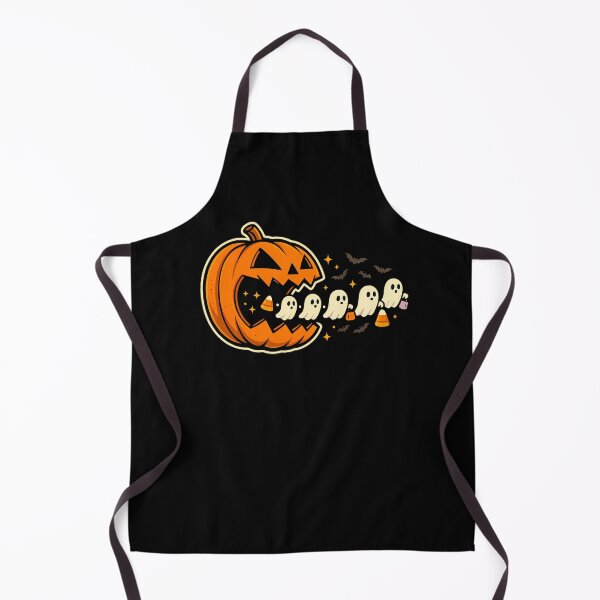 Item preview, Halloween Pumpkin Eating Spooky Ghosts and Candy Corn designed and sold by patternprint1.