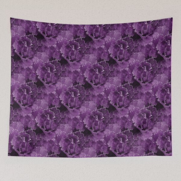 Item preview, Kale Cabbage Floral Pattern in Mauve designed and sold by Artistestella.
