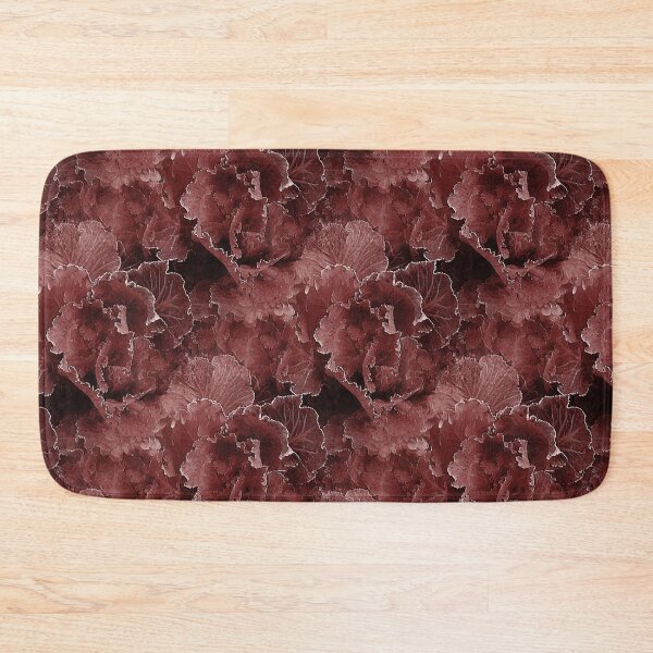 Item preview, Kale Cabbage Floral Pattern in Red designed and sold by Artistestella.