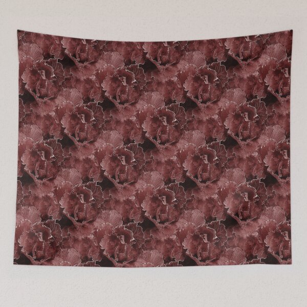 Item preview, Kale Cabbage Floral Pattern in Red designed and sold by Artistestella.