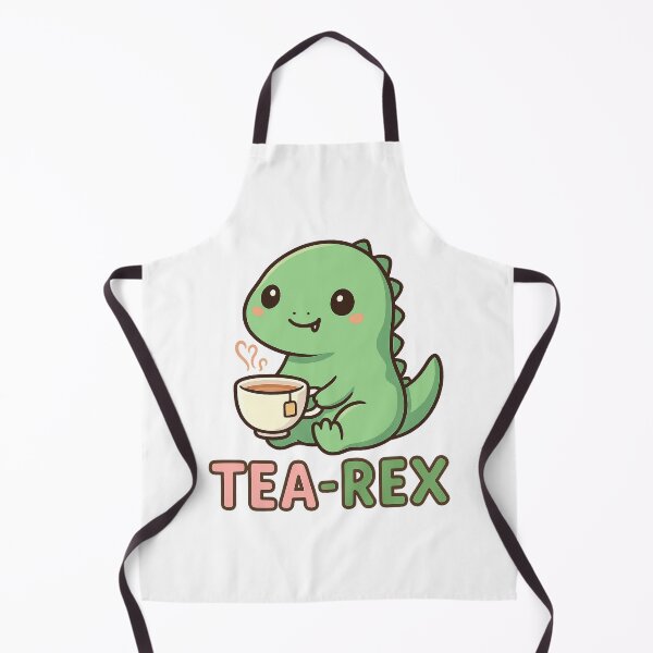 Item preview, Tea-Rex – Cute Kawaii T-Rex Drinking Tea designed and sold by Dream Machine.