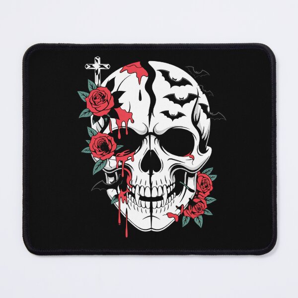 Item preview, Halloween Skull – Gothic Bleeding Rose Horror Graphic Design designed and sold by Taans-Creation.