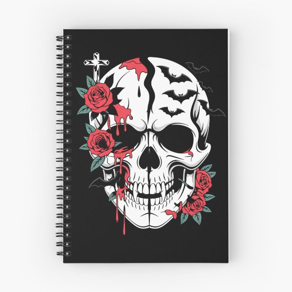 Item preview, Halloween Skull – Gothic Bleeding Rose Horror Graphic Design designed and sold by Taans-Creation.