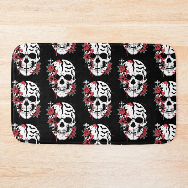 Item preview, Halloween Skull – Gothic Bleeding Rose Horror Graphic Design designed and sold by Taans-Creation.