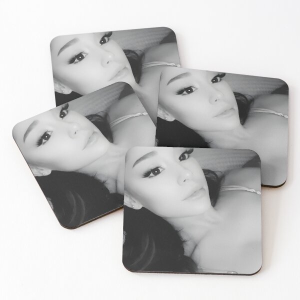 Item preview, Ariana Grande black and white selfie designed and sold by HoneymoonStudio.