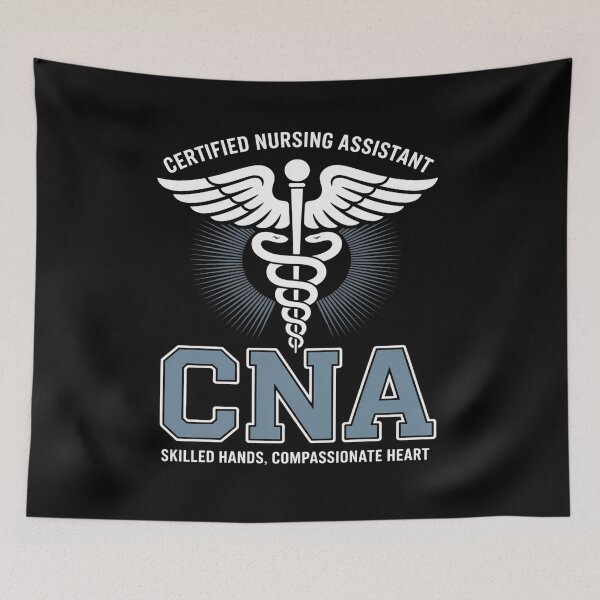 Item preview, CNA Skilled Hands Compassionate Heart Modern Bold designed and sold by flagylART.
