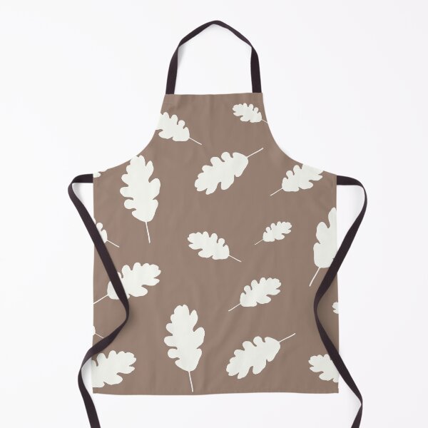 Item preview, Autumn oak leaves pattern on a brown background designed and sold by by-jwp.