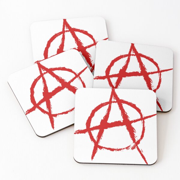 Item preview, Anarchy symbol in reds designed and sold by MarcelColl.