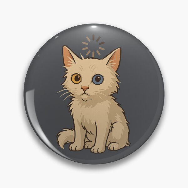Item preview, Loading Cat – Funny Heterochromia Kitty Cartoon  Quirky Digital Pet Art for Cat Lovers designed and sold by NitiDigitalxRyu.