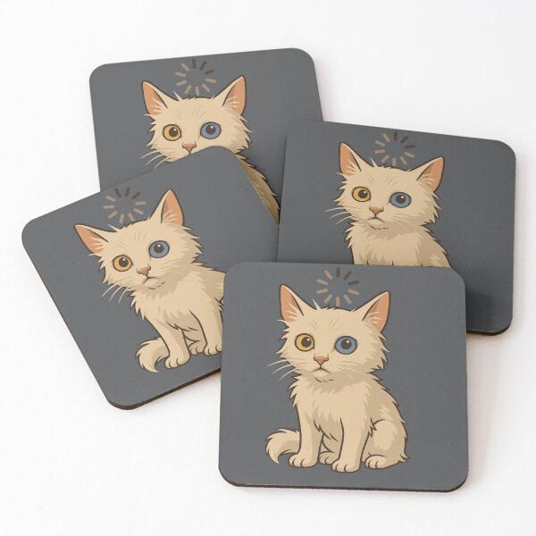 Item preview, Loading Cat – Funny Heterochromia Kitty Cartoon  Quirky Digital Pet Art for Cat Lovers designed and sold by NitiDigitalxRyu.
