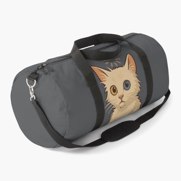 Item preview, Loading Cat – Funny Heterochromia Kitty Cartoon Quirky Digital Pet Art for Cat Lovers designed and sold by NitiDigitalxRyu.