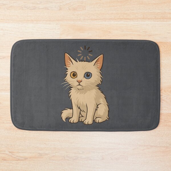 Item preview, Loading Cat – Funny Heterochromia Kitty Cartoon  Quirky Digital Pet Art for Cat Lovers designed and sold by NitiDigitalxRyu.