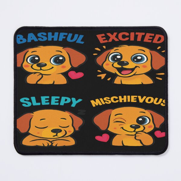 Item preview, "Mood Mutts: The Four-Faced Furry Parade" designed and sold by Mindful56.