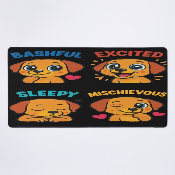 Item preview, "Mood Mutts: The Four-Faced Furry Parade" designed and sold by Mindful56.