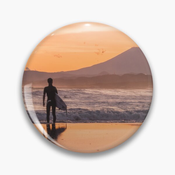 Item preview, Surfer on Chigasaki Beach with Mount Fuji designed and sold by Jordan McChesney.