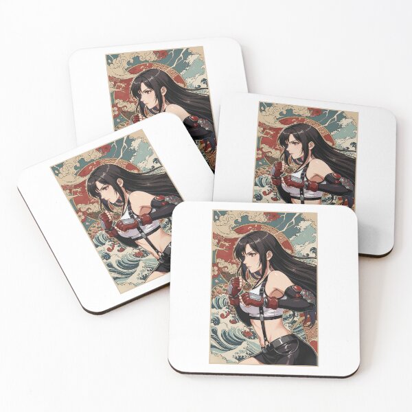 Item preview, Tifa Vintage Japanese Poster designed and sold by MadShroomPrints.