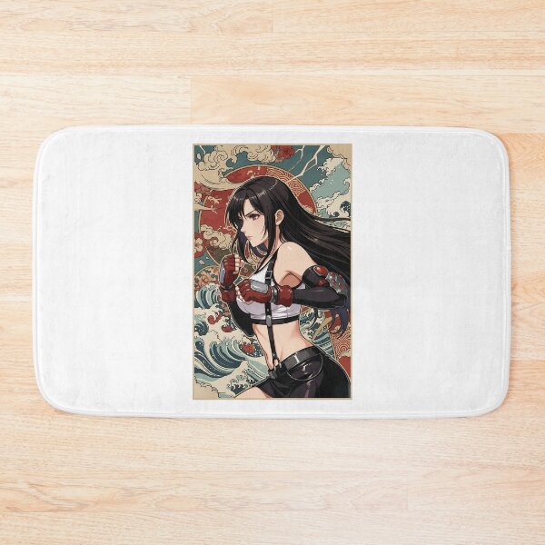 Item preview, Tifa Vintage Japanese Poster designed and sold by MadShroomPrints.