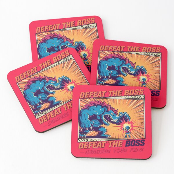Item preview, Defeat the Boss – Retro Arcade Gamer Design designed and sold by Zeedseedshop.