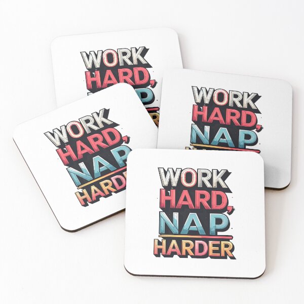 Item preview, Work Hard Nap Harder designed and sold by Yuninabil01.