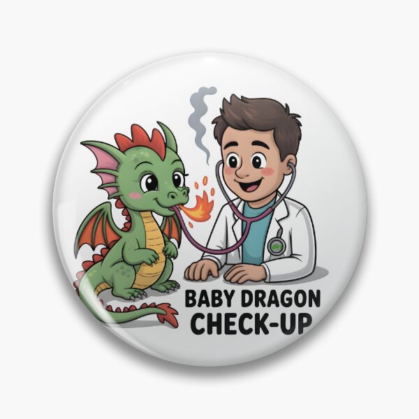 Item preview, Baby Dragon Checkup – Cute Fantasy Veterinary Art designed and sold by Bettybee00.
