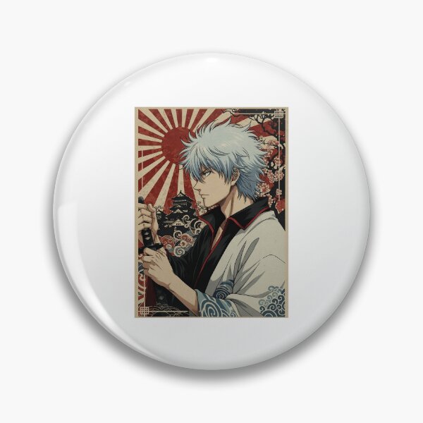Item preview, Gintoki Vintage Japanese Poster designed and sold by MadShroomPrints.