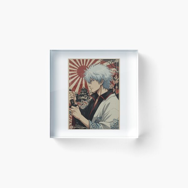 Item preview, Gintoki Vintage Japanese Poster designed and sold by MadShroomPrints.