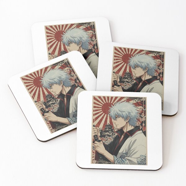 Item preview, Gintoki Vintage Japanese Poster designed and sold by MadShroomPrints.