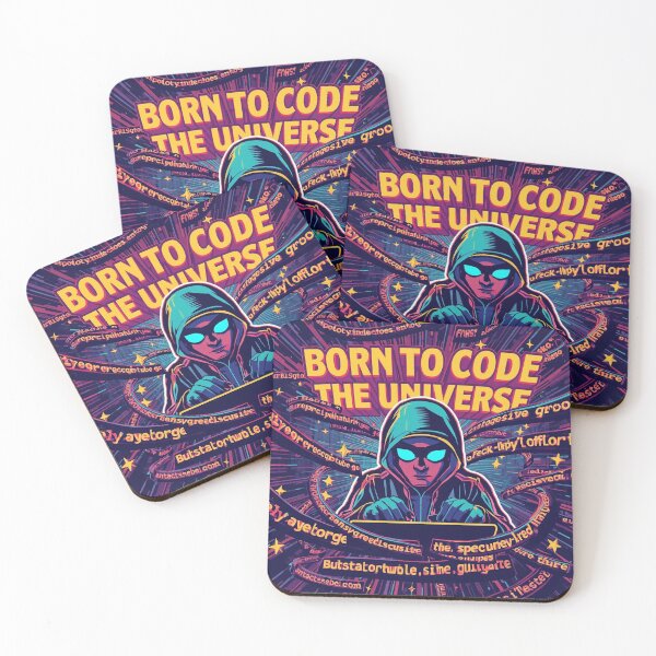 Artikelvorschau, Geboren, um das Universum zu codieren – Hacker-Cyberpunk-Kunst entworfen und verkauft von Zeedseedshop.