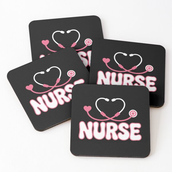 Item preview, NURSE Heart Stethoscope Cute Pink Design designed and sold by flagylART.