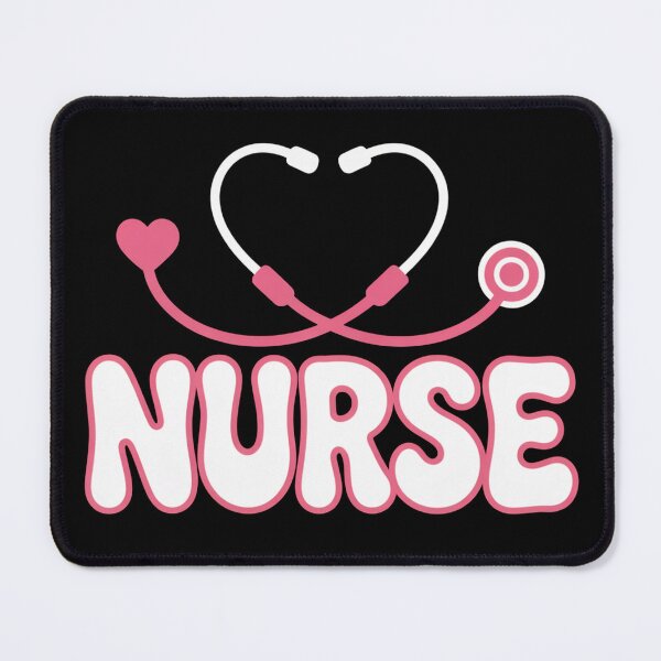 Item preview, NURSE Heart Stethoscope Cute Pink Design designed and sold by flagylART.