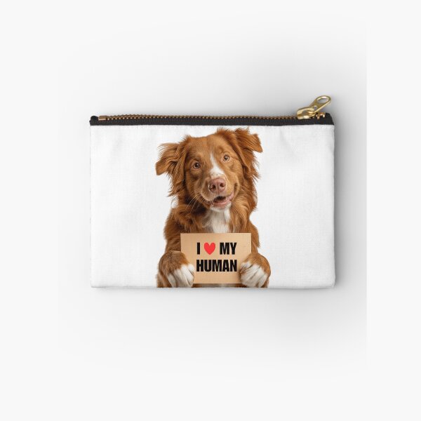 Item preview, Cute Nova Scotia Duck Tolling Retriever with Signboard I love my Human  designed and sold by LazyOwlStore.
