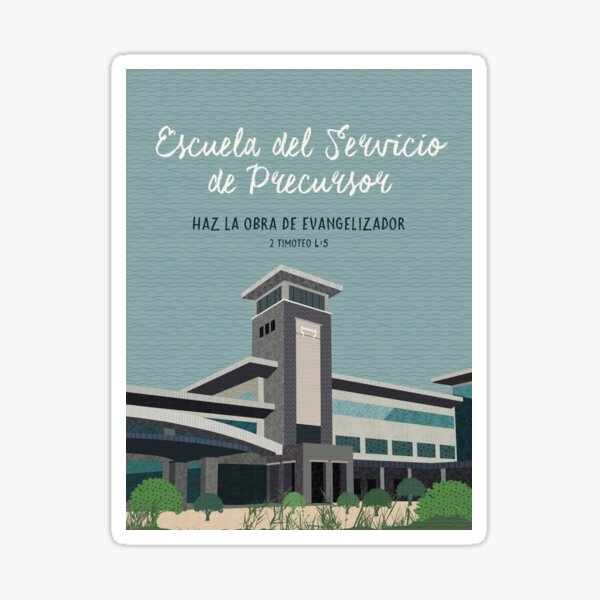 Escuela del Servicio de Precursor (Diseño n. ° 10) Pegatina