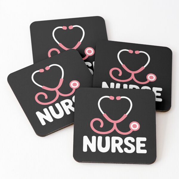 Item preview, NURSE Love Heart Stethoscope Kawaii Style designed and sold by flagylART.