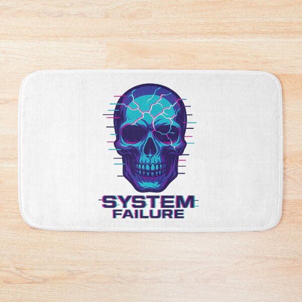 Item preview, System Failure – Glitch Skull Tech Design designed and sold by InkMalinois.