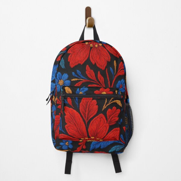 Item preview, Vivid Contrasting Floral Embroidery designed and sold by Le Pédagogue.