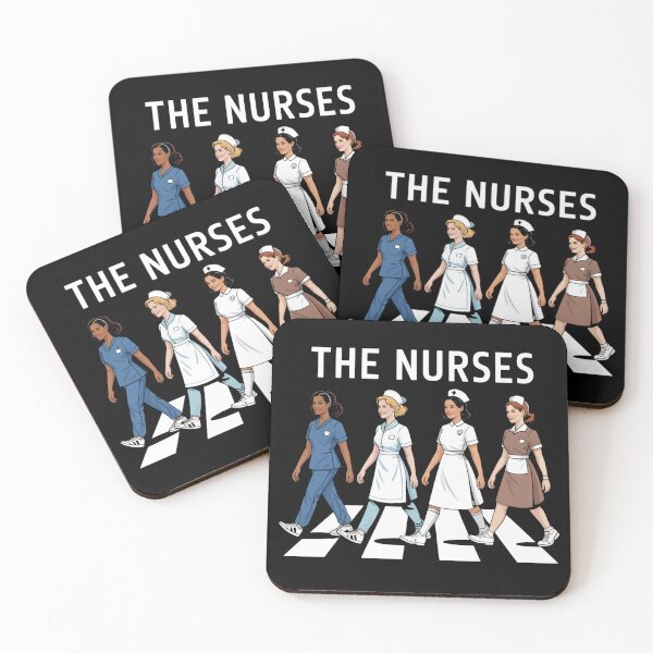 Item preview, The Nurses Abbey Road Walk Retro Tribute designed and sold by flagylART.