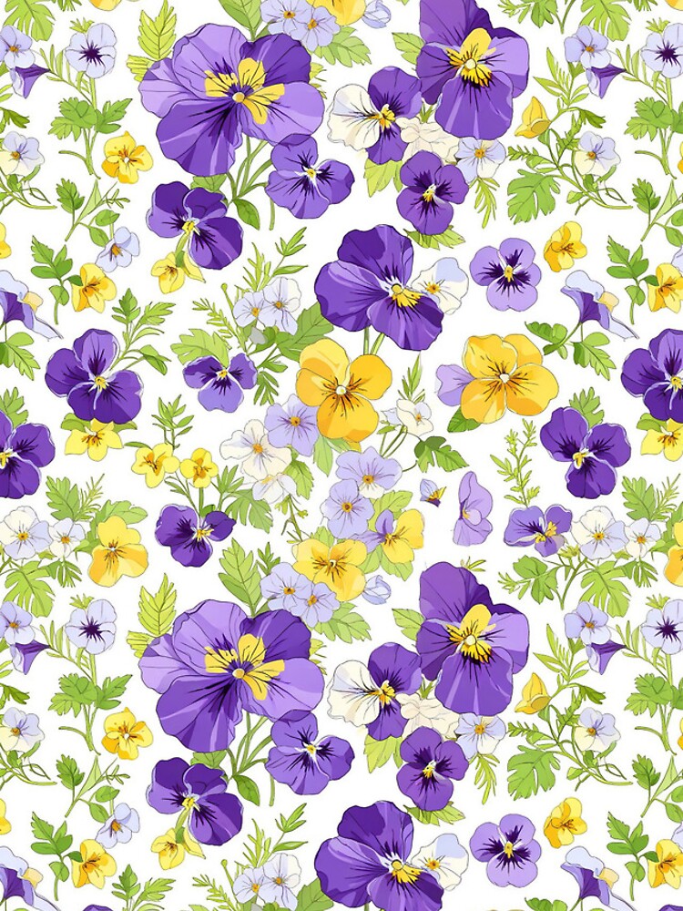 Thumbnail 4 of 4, iPhone Case, Spring Pansy designed and sold by CoolPixels.