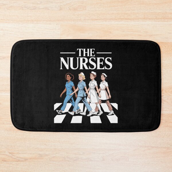 Artikelvorschau, Die Nurses Crossing Abbey Road Parodie entworfen und verkauft von flagylART.