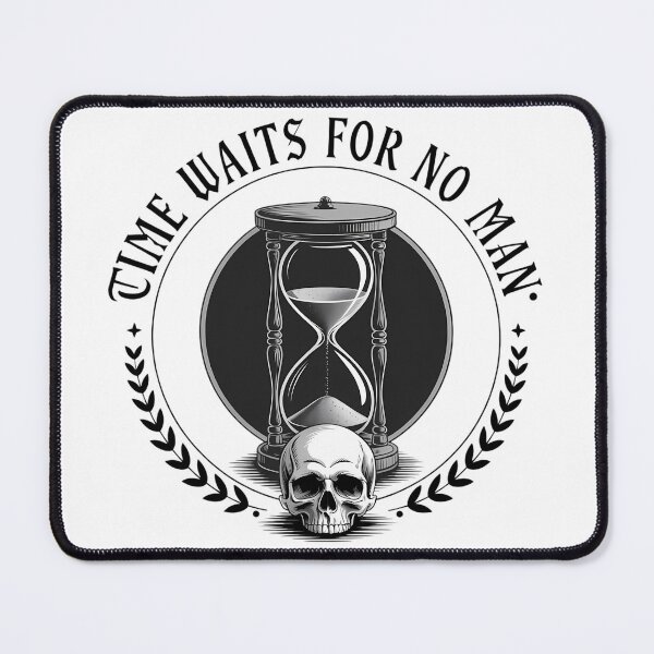 Item preview, Time Waits For No Man Skull designed and sold by Charlietule.